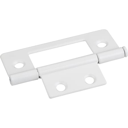 Hardware Resources Dull White 3" Loose Pin Non-Mortise Hinge 4 Hole 9500WH-D